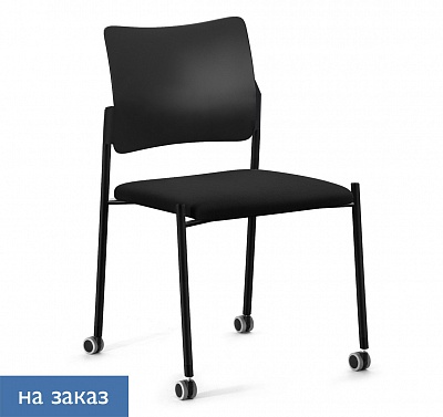 PINKO КРЕСЛО НА Ч.КОЛЕС, Б/ПОД ЧЕРНЫЙ/ЧЕРНЫЙ/ЧЕРНЫЙ