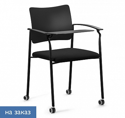PINKO КРЕСЛО СО СТОЛИК,Ч.КОЛЕС ЧЕРНЫЙ/ЧЕРНЫЙ/ЧЕРНЫЙ