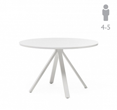 ASTRO Стол переговоров D120 БЕЛЫЙ/БЕЛЫЙ