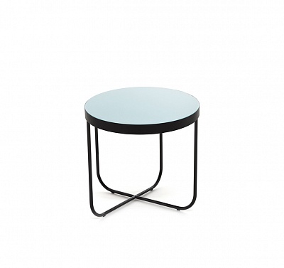 CISTERNA S стол кофейный СТЕКЛО/ЧЕРНЫЙ