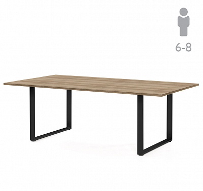 ROLA Стол д/переговор 240 черн ГАВАНА/ЧЕРНЫЙ