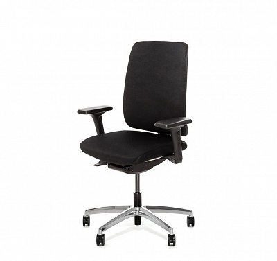 DION КРЕСЛО, СИНХ, 1D, АЛЮМ ЧЕРНЫЙ/АЛЮМ