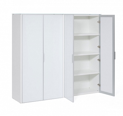 GALA Шкаф для бумаг, 4 двери БЕЛЫЙ