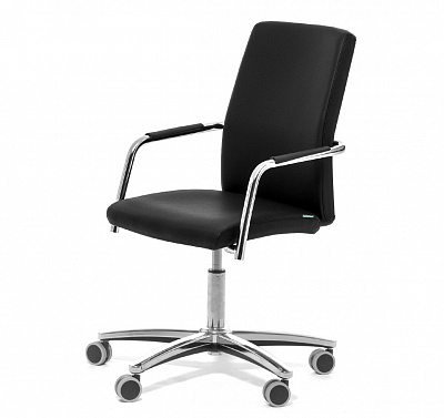 WELL_SEAT КРЕСЛО НА КРЕСТОВИНЕ ЧЕРНЫЙ/ХРОМ