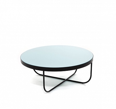 CISTERNA L стол кофейный СТЕКЛО/ЧЕРНЫЙ